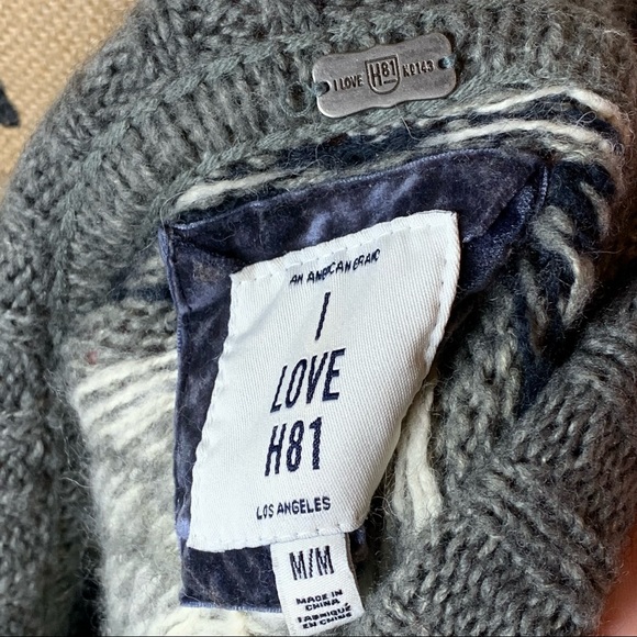 I Love H81 Winter Wool Blend Cardigan - Picture 12 of 13